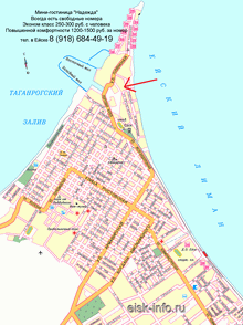Карта Ейска